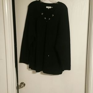 Black Cable KnitvSweater